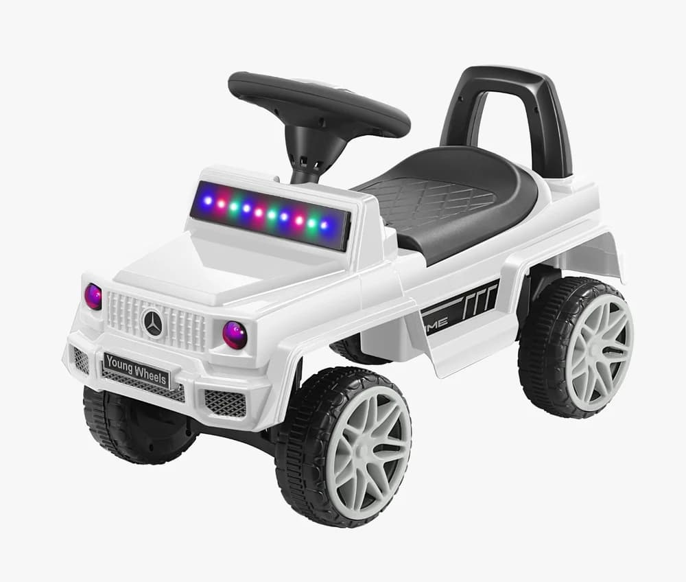 G-Wagon Style Push Car with Steering Wheel & Backrest