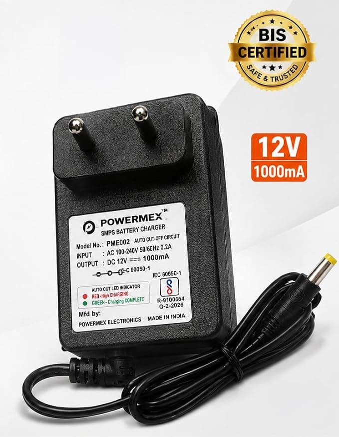 12V 1A Smart Battery Charger for Kids Ride-On Cars — view 1 of 2
